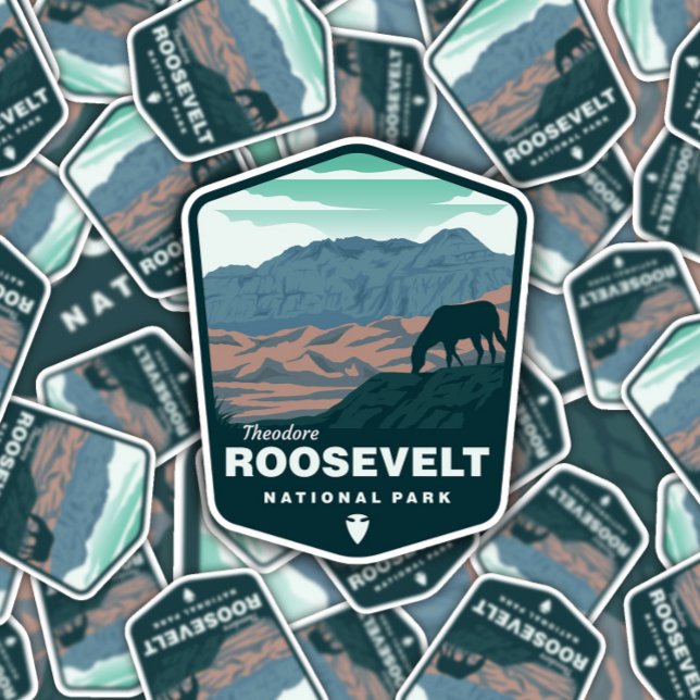 Le Parc national de Theodore Roosevelt | Sticker D (Créateur téléchargé)