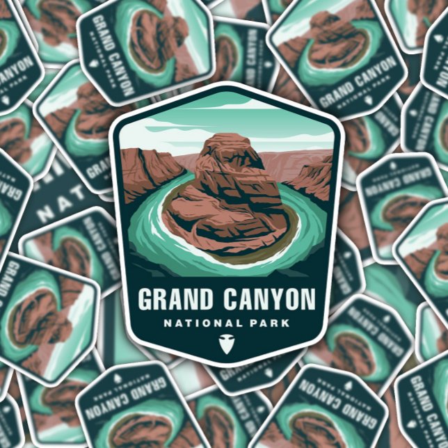 Le Parc national du Grand Canyon | Sticker Die-Cut (Créateur téléchargé)