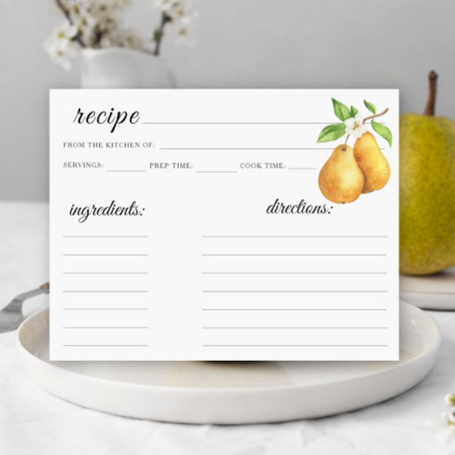 le parfait pear bridal shower - recette (Créateur téléchargé)