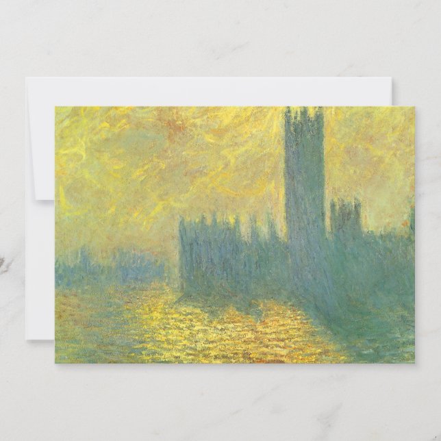 Le Parlement, ciel orageux de Claude Monet (Devant)