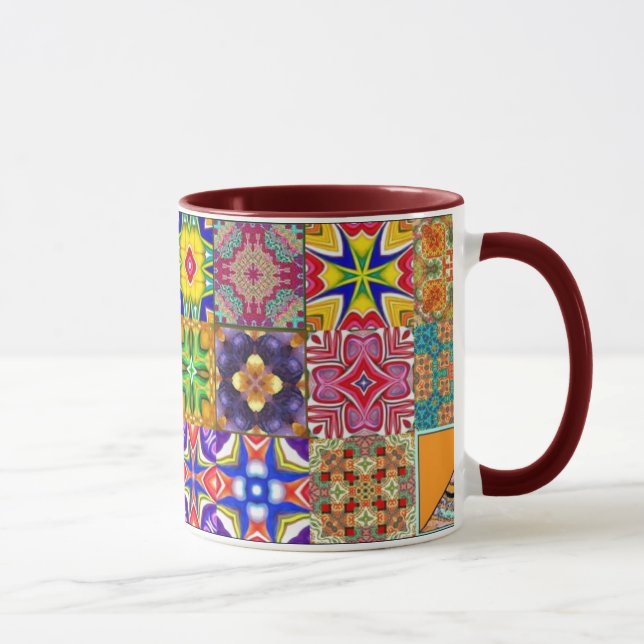 Le patchwork ajuste la tasse (Droite)