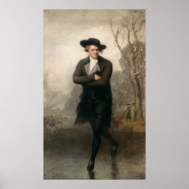Le Patinage - Gilbert Stuart Poster des Beaux Arts (Devant)
