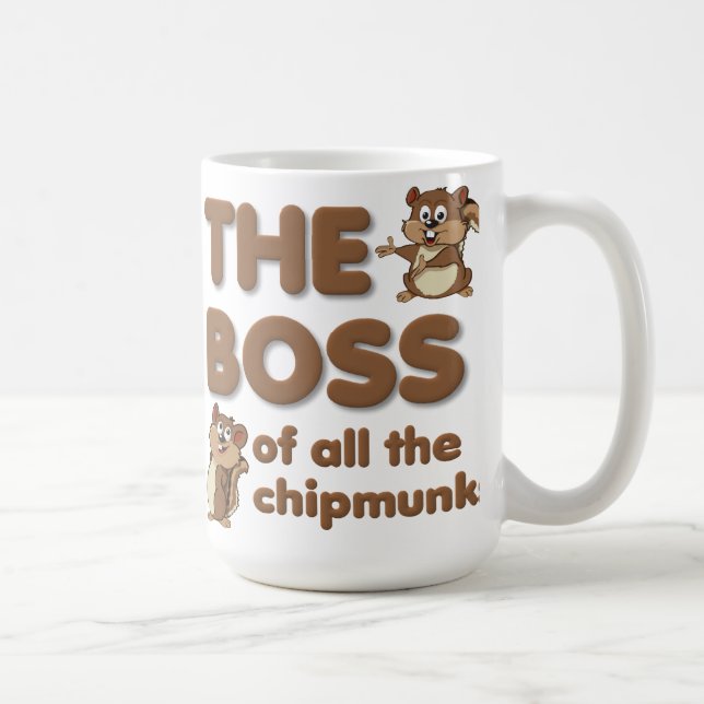 Le Patron De Tous Les Tamias Mug Drôle (Droite)