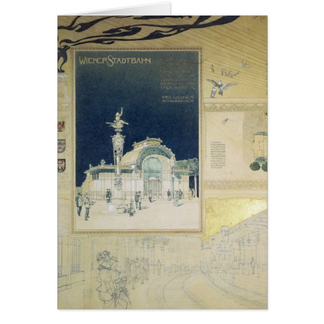 Le pavillon de Stadtbahn de Vienne (Devant)