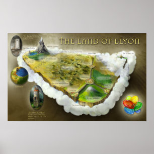 Le pays d'Elyon Poster carte