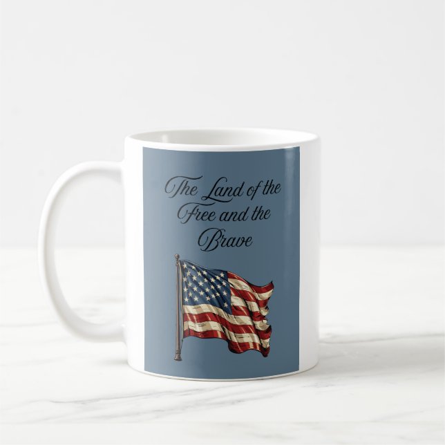 Le pays des Libres et des Braves Mug (Gauche)
