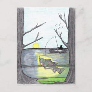 " Le pêcheur " Carte postale