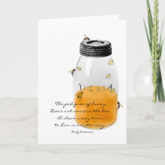 Le pedigree de la carte de note de miel - Emily