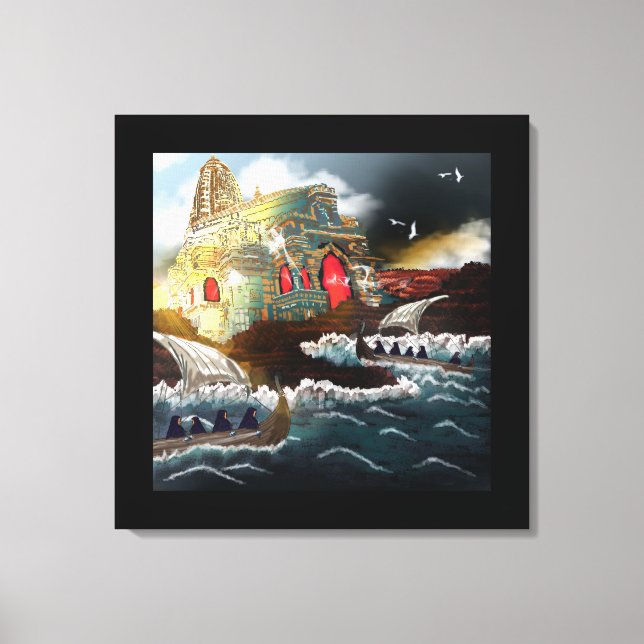 Le pèlerinage - Toile imprimée (Recto)