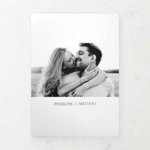 Le Penelope   Faire-part de mariage moderne triple
