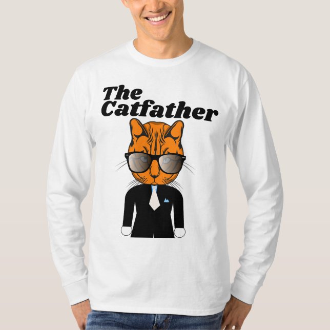 LE PÈRE CATFATHER CAT DAD T-Shirts (Devant)