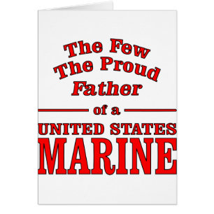 Le père fier d'une marine des Etats-Unis