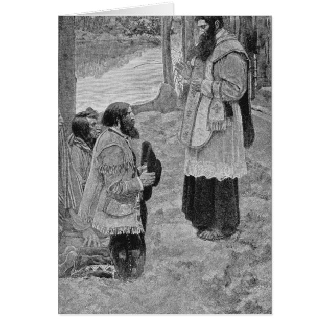 Le Père Hennepin célèbre la messe (Devant)