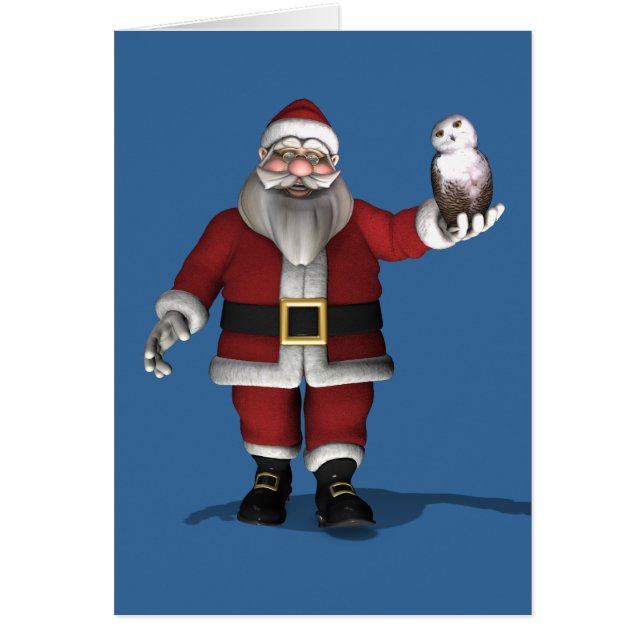 Le Père Noël aime la Chouette des neiges (Devant)