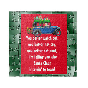 Le Père Noël arrive en ville Puzzle Enfants Jeu
