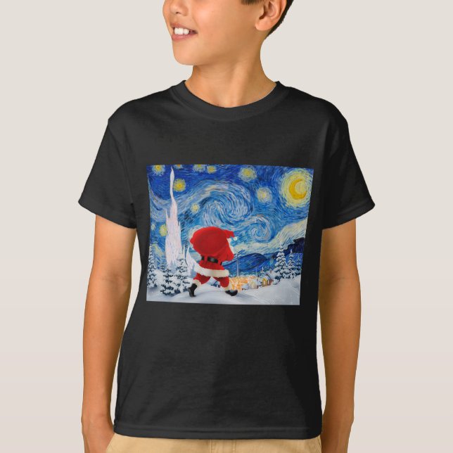Le Père Noël arrive, T-shirt de Noël (Devant)