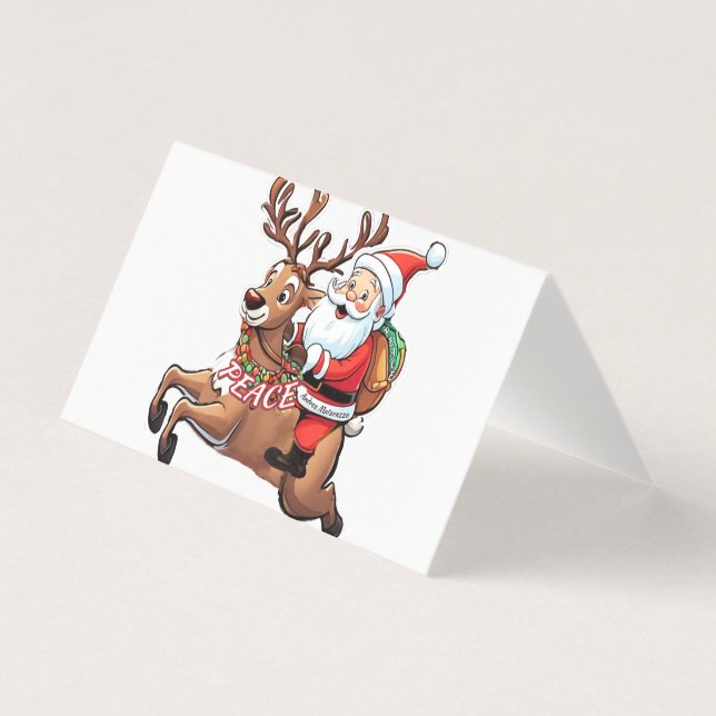 Le Père Noël avec des cadeaux de paix (Front)