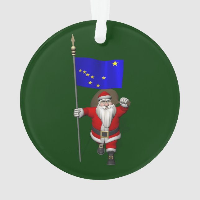 Le Père Noël Avec L'Enseigne De L'Alaska (dos)