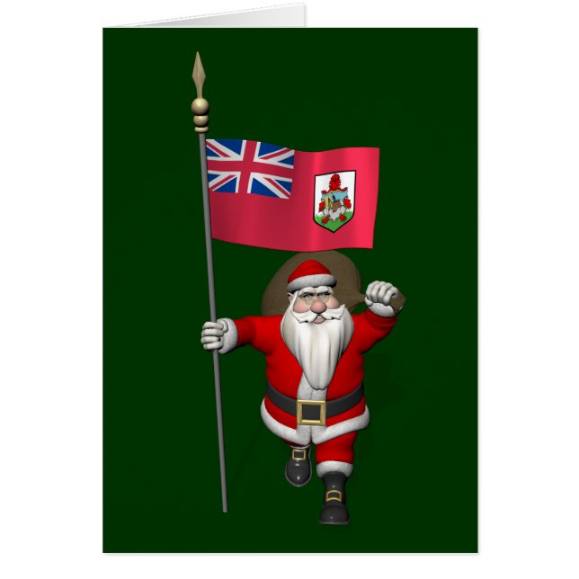 Le Père Noël Avec L'Enseigne Des Bermudes (Devant)
