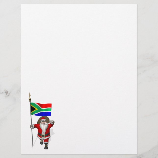 Le Père Noël Avec L'Ensigne De L'Afrique Du Sud (Devant)