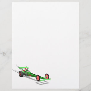 Le Père Noël Conduit Un Dragster