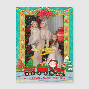 Le Père Noël en train de recevoir des cadeaux et u