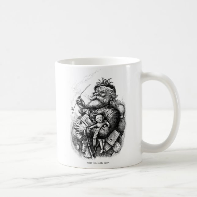 Le père noël gai par la tasse no.2 de Thomas Nast (Droite)