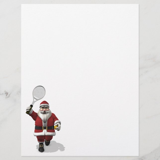Le Père Noël Jouant Au Tennis (Devant)