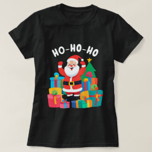 Le Père Noël Jouant T-shirt de Noël HO-HO