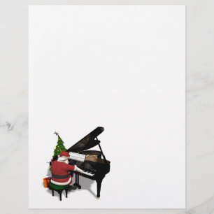 Le Père Noël Jouer Piano