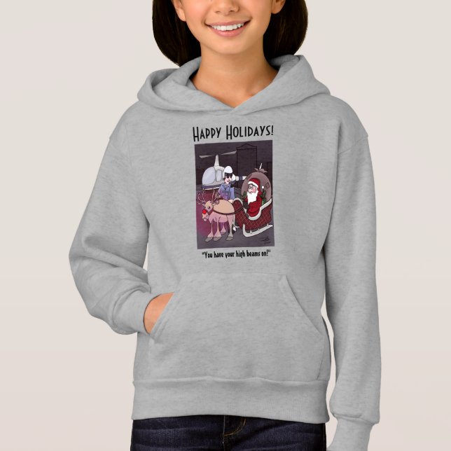 Le Père Noël reçoit un billet Sweat - shirt à capu (Devant)