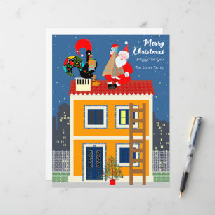 Le Père Noël rencontre le Coq portugais