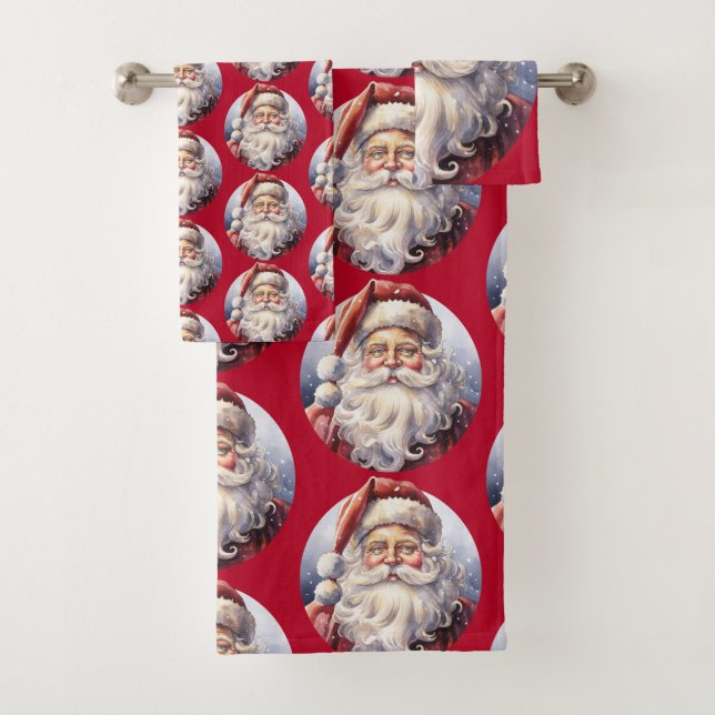 Le Père Noël rétro dans un Motif de Noël Casquette (En situation)