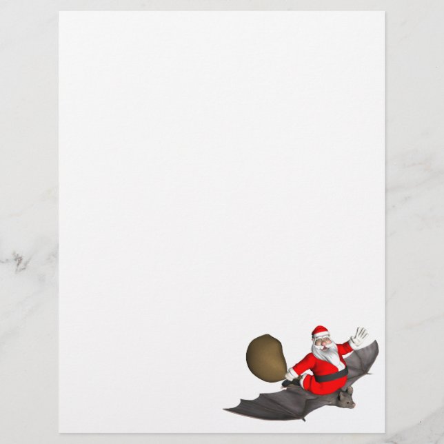 Le Père Noël Sur La Chauve Volante (Devant)