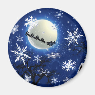 Le Père Noël Vient À Town Magnet