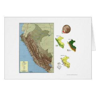 Le Pérou a détaillé la carte 1970