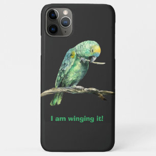 Le perroquet vert qui le balaie, coque iphone