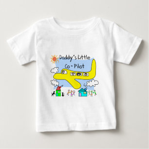 "Le petit co-pilote du papa" badine le T-shirts