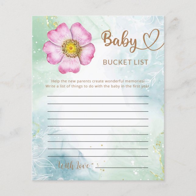 Le Petit Fleur sauvage Est Sur Le Chemin De Bucket (Devant)