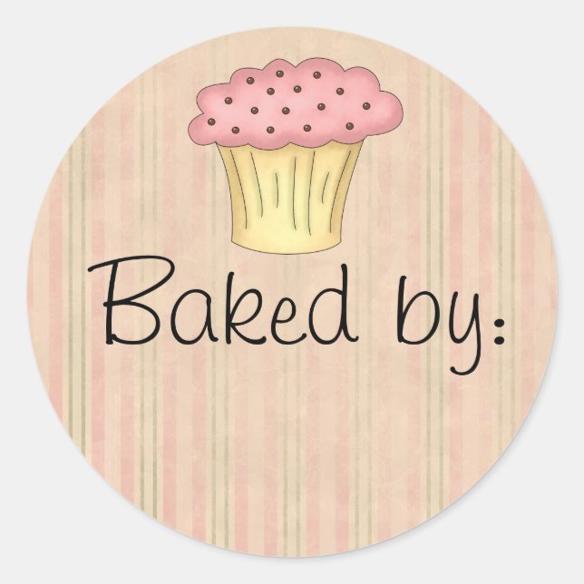 Le petit gâteau mignon font des étiquettes cuire (Devant)
