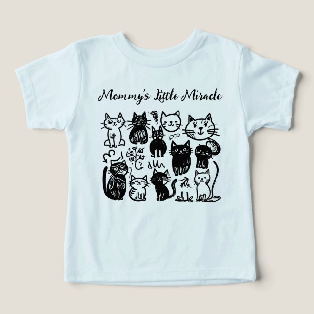Le petit miracle de maman | T-shirt bébé mignon |  (Design Recto)