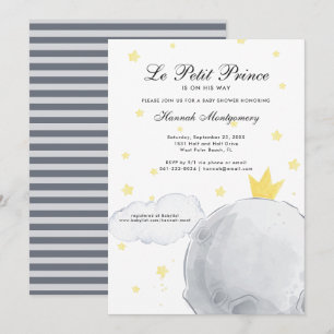 Le Petit Prince   Invitation à une Baby Shower