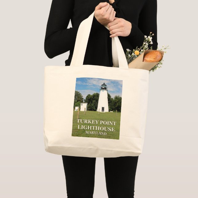 Le phare de Turkey Point, Sac fourre-tout Jumbo du (Devant (produit))