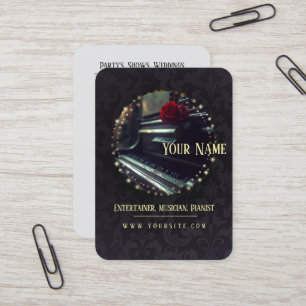 Le piano - Carte de visite
