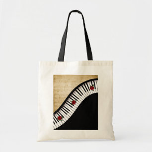 Le piano noir verrouille le sac fourre-tout
