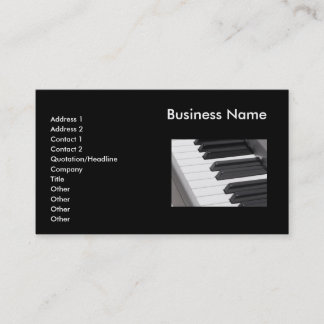 Le piano verrouille le carte de visite de clavier