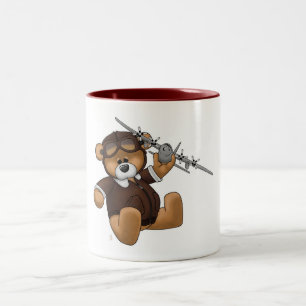 Le pilote Bear Coffee Mug