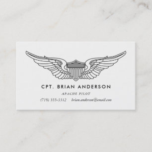 Le pilote s'envole le carte de visite d'aviateur