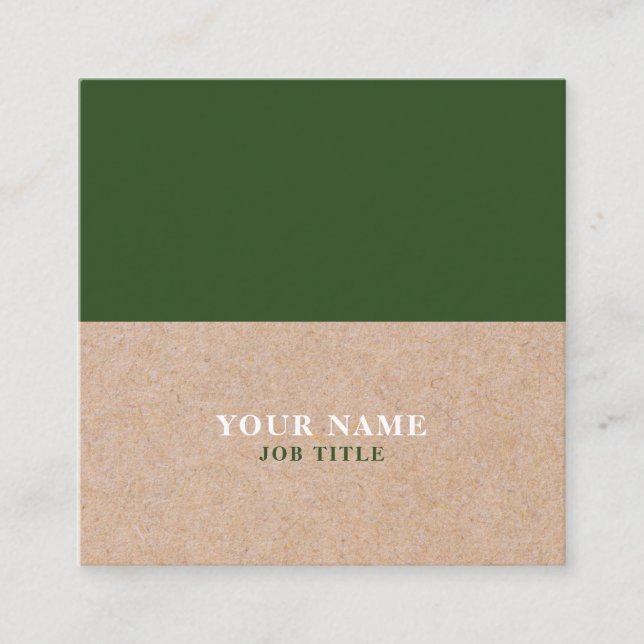 Le pin moderne A IMPRIMÉ le carte de visite carré (Devant)