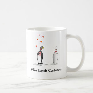 Le pingouin aime la tasse de roulement